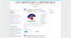 Desktop Screenshot of lesarenesdelarepublique.blogcitoyen.fr