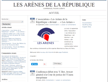 Tablet Screenshot of lesarenesdelarepublique.blogcitoyen.fr